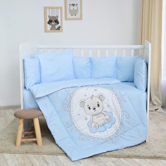 Lorelli Lilly ágynemű garnitúra 60x120 - Little Bear Blue Lorelli Lilly ágynemű garnitúra 60x120 - Little Bear Blue