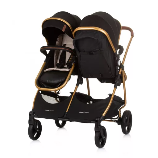 Chipolino Duo Smart iker babakocsi - Obsidian Gold