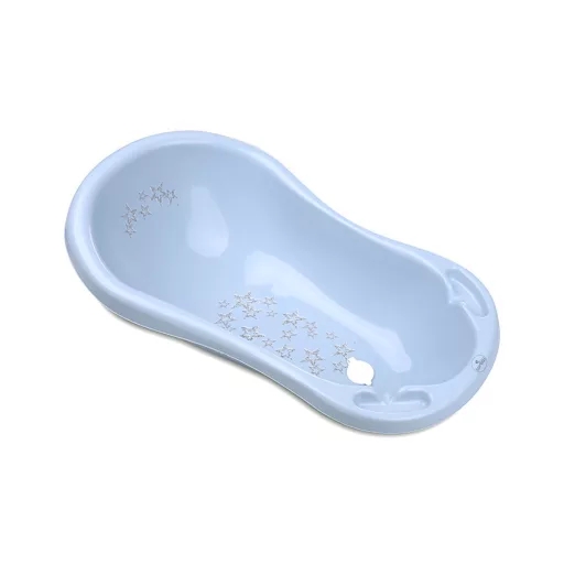 Lorelli Kád 84 kád leeresztő dugóval csúszásgátlóval - Little Stars Blue