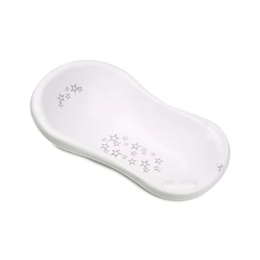 Lorelli Kád 84 kád leeresztő dugóval csúszásgátlóval - Little Stars White