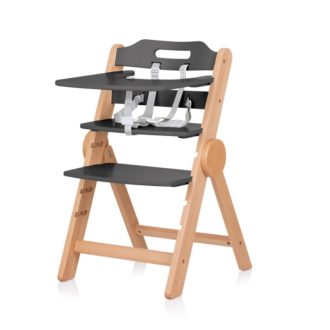 Chipolino Cacao 2az1-ben fa etetőszék - Graphite wood Chipolino Cacao 2az1-ben fa etetőszék - Graphite wood