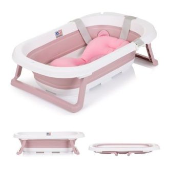 Chipolino Isla összecsukható kád hálós babatartóval 81 cm - Pink   Chipolino Isla összecsukható kád hálós babatartóval 81 cm - Pink