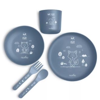 Nuvita 5 részes étkészlet - Powder Blue - 8465 Nuvita 5 részes étkészlet - Powder Blue - 8465