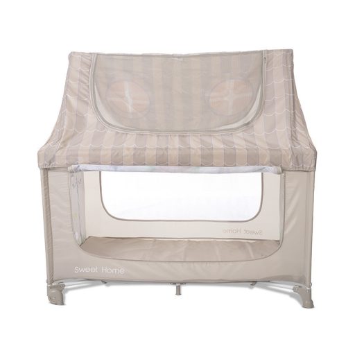 Lorelli Sweet Home 2, multifunkciós utazóágy tetővel - Beige