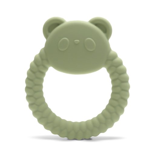 Lorelli Panda természetes szilikon rágóka - Fresh Green