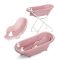 Lorelli kád leeresztő dugóval, babatartóval 88 cm - Nordic Pink