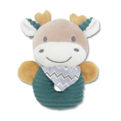 Lorelli Toys Plüss csörgő karika - Kék Szarvas