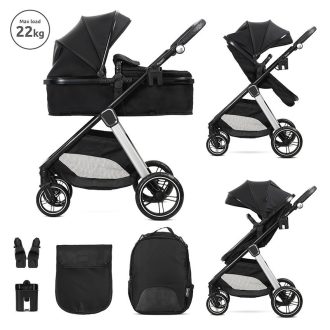   Lorelli Aspen babakocsi mózessé alakítható sport résszel - Black