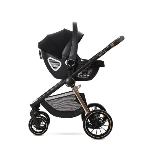 Lorelli Bianca 3az1-ben újszülött babakocsi Lorelli Aria Luxe hordozóval - Beige (2 doboz)
