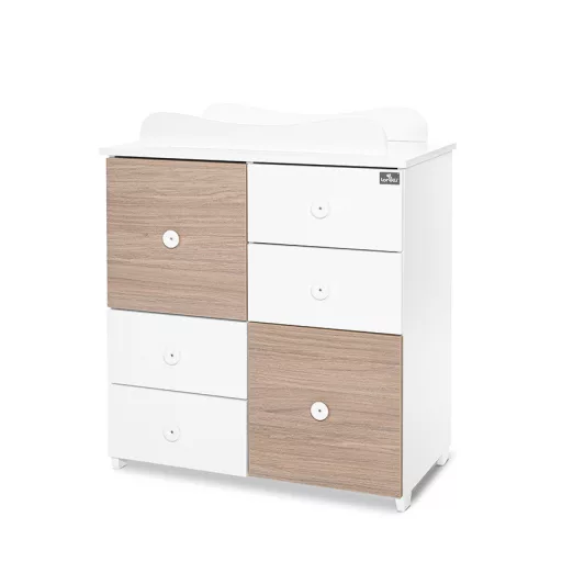 Lorelli Cupboard pelenkázó komód - White & Amber ÚJ