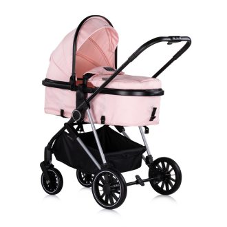   Chipolino AURA babakocsi mózessé alakítható sportrésszel - Pink Marshmallow