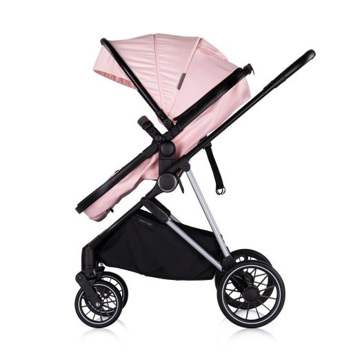 Chipolino AURA babakocsi mózessé alakítható sportrésszel - Pink Marshmallow
