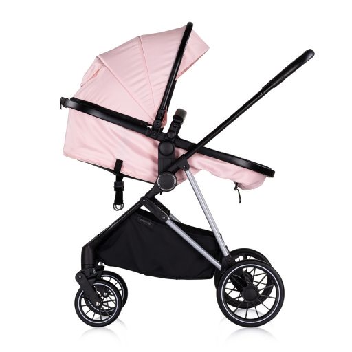 Chipolino AURA babakocsi mózessé alakítható sportrésszel - Pink Marshmallow