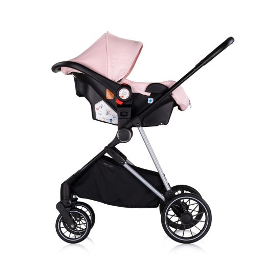 Chipolino AURA babakocsi mózessé alakítható sportrésszel - Pink Marshmallow