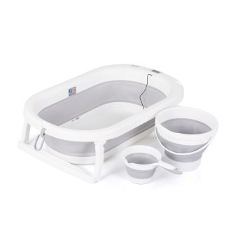 Chipolino Bubble Spa összecsukható kád vízhőmérővel, vödörrel és öblítőpohárral 83 cm    Chipolino Bubble Spa összecsukható kád vízhőmérővel, vödörrel és öblítőpohárral 83 cm