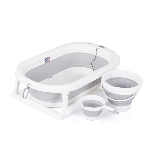 Chipolino Bubble Spa összecsukható kád vízhőmérővel, vödörrel és öblítőpohárral 83 cm 