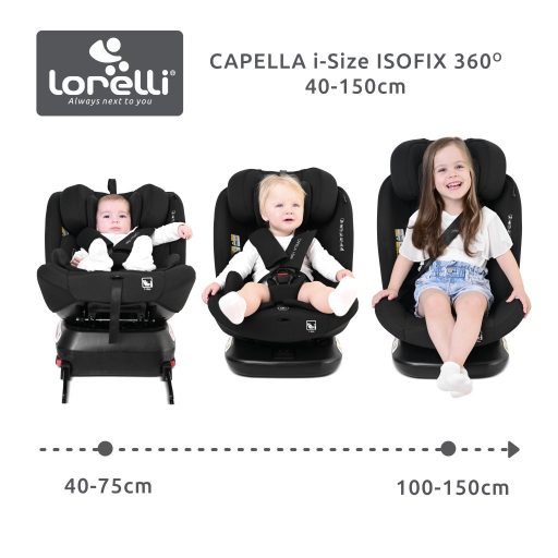 Lorelli Capella autósülés ISOFIX 40-150cm - Green