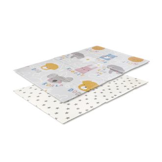 Lorelli Összehajtható 2 oldalas thermo játszószőnyeg 120x180cm - Grey Buddies & stars   Lorelli Összehajtható 2 oldalas thermo játszószőnyeg 120x180cm - Grey Buddies & stars