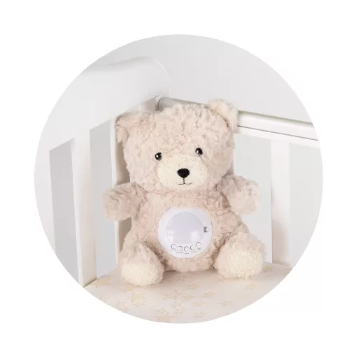 Chipolino projektoros zenélő plüss játék - Bear beige