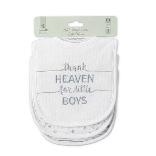 Lorelli Natural tépőzáras előke 3db - Unisex