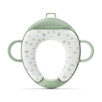   Lorelli párnázott WC szűkítő háttámlával - Planets Green