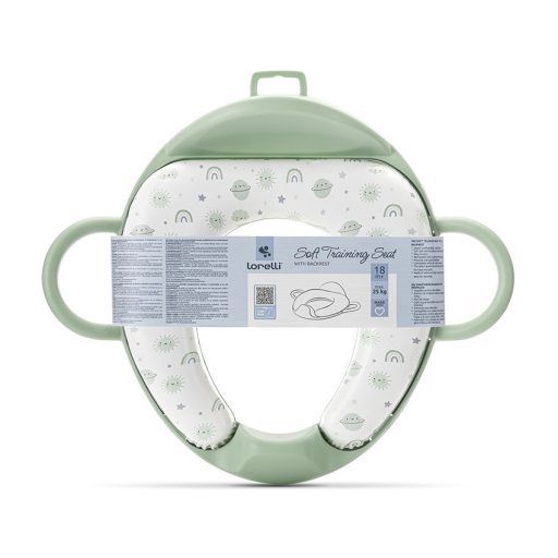 Lorelli párnázott WC szűkítő háttámlával - Planets Green