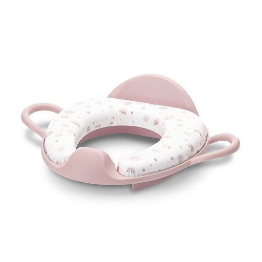 Lorelli párnázott WC szűkítő háttámlával - Planets Pink