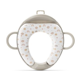   Lorelli párnázott WC szűkítő háttámlával - Planets Beige