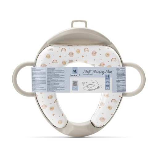 Lorelli párnázott WC szűkítő háttámlával - Planets Beige