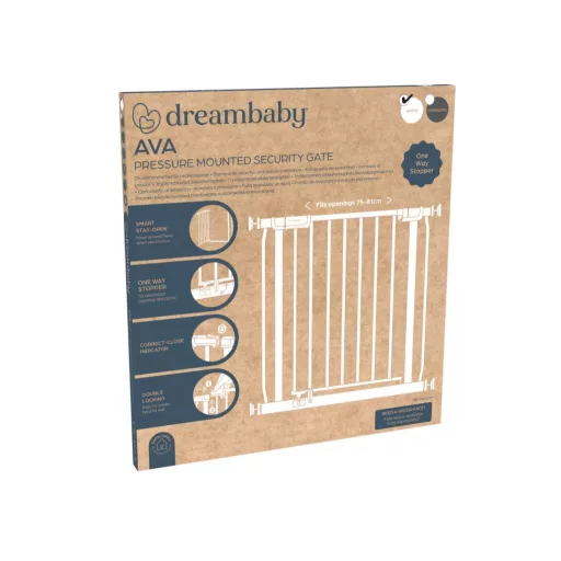 Dreambaby Ava biztonsági ajtórács 75-81 cm - fehér