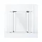 Dreambaby Clear view biztonsági ajtórács 75-81 cm - fehér