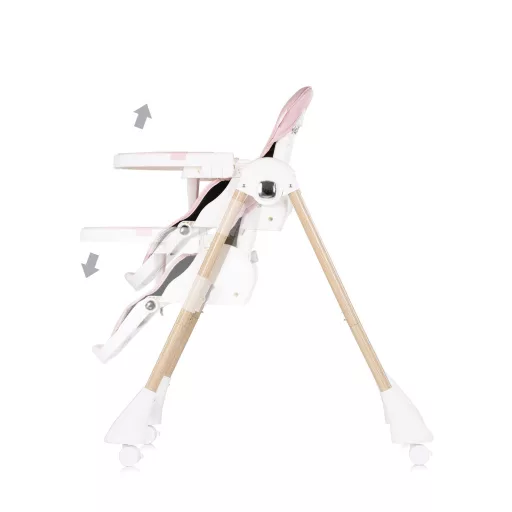 Chipolino Candy Shop multifunkciós etetőszék - Powder pink