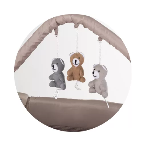 Chipolino Luna multifunkciós utazóágy - latte