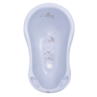   Maltex Babakád leeresztő dugóval, bálna, Minimal, 84 cm, satin blue
