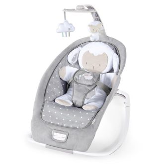   Ingenuity Rezgő hintaszék dallamokkal, Cuddle Lamb, 0 hó+ 18 kg-ig, 2019