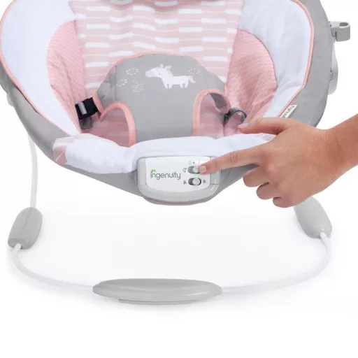 INGENUITY Rezgő pihenőszék dallamokkal, Flora the Unicorn™, 0 hó+, 9 kg-ig