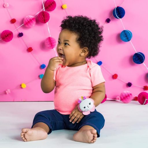 Bright Starts 2 db csörgő karkötő rágókával, egyszarvú/láma, 0 hó+