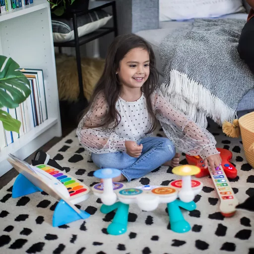 Baby Einstein Fa zenélő játék gitár Together in Tune Guitar™ Connected Magic Touch™ HAPE - 