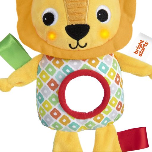 Bright Starts C-karikán játék dallamokkal, oroszlán, Huggin' Lights™, 0 hó+