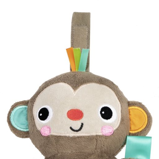 Bright Starts C-karikán játék dallamokkal, majom, Pull Play & Boogie™, 0 hó+