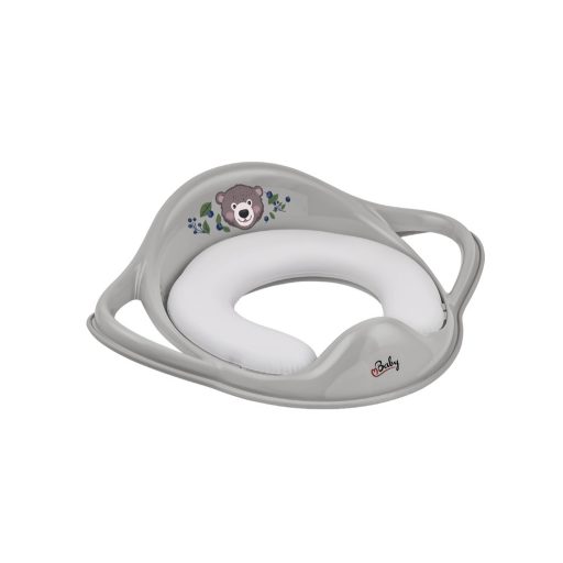 Maltex WC szűkítő puha fogantyúkkal The Nature Buddies Medve - Szürke