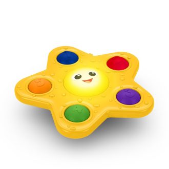   Baby Einstein Aktív játék tapadókoronggal, Pop & Glow Starfish™, 6 hó+