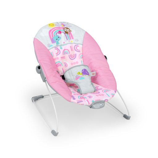 Bright Starts Rezgő pihenőszék, Pink Paradise™, 0 hó+, 9 kg-ig