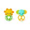 Oball Játék, rágóka, Soother Pals™, Easy-Grasp, 2 db, 3 hó+