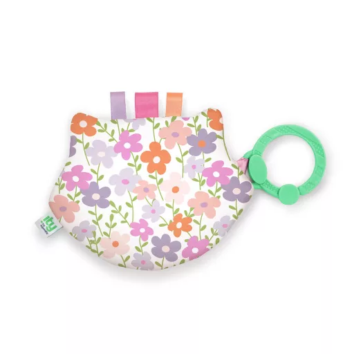 INGENUITY Crinklet™ érzékszervi játék C gyűrűn mosómedve Deni 0m+