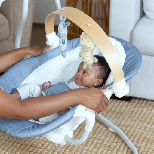 INGENUITY Hintázó zenélő 0m+, 9 kg-ig - Chambray 
