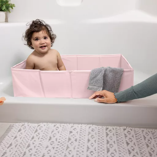 INGENUITY Tuckaway összecsukható utazótálca rózsaszín12hó+