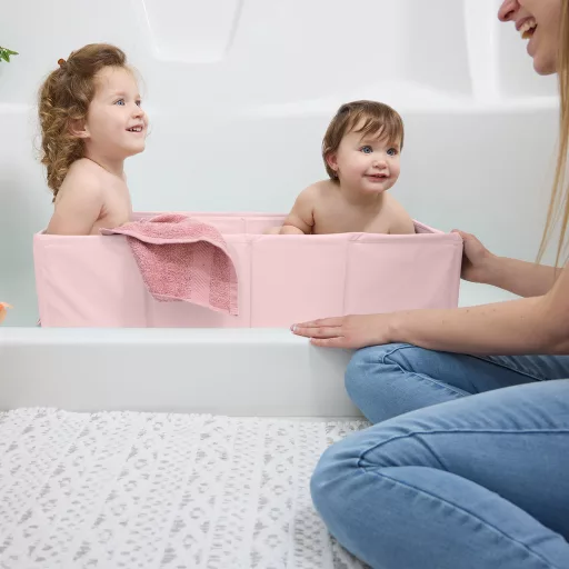 INGENUITY Tuckaway összecsukható utazótálca rózsaszín12hó+