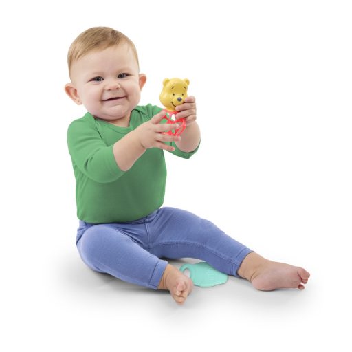 Bright Starts Rágóka csörgővel Micimackó Hunny & Shake 2db, 0m+