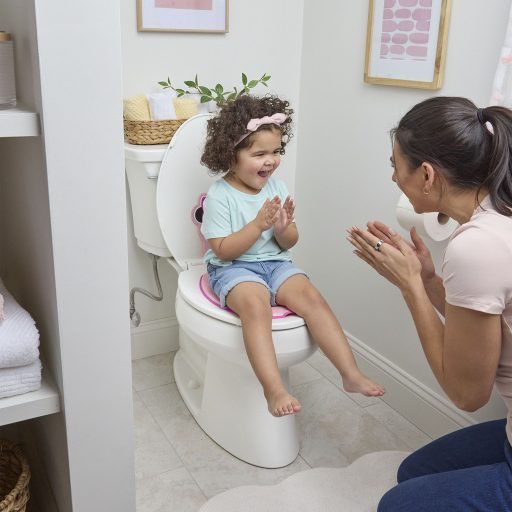 Bright Starts WC szűkítő öntapadós Flip & Sit™ MINNIE MOUSE™ 18 hónapos kortól, 23 kg-ig